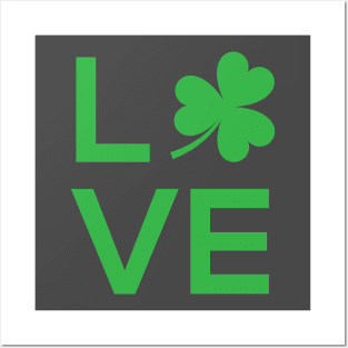 Shamrock Love St. Patrick's Day Posters and Art